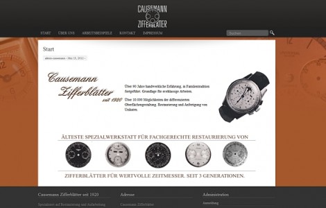 http://causemann-zifferblaetter.de/ Restauration von wertvollen Ziffernblättern Uhren - made by ImageCreation